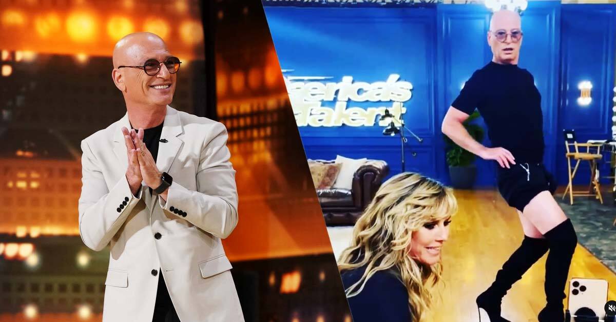 Howie Mandel walks in heels